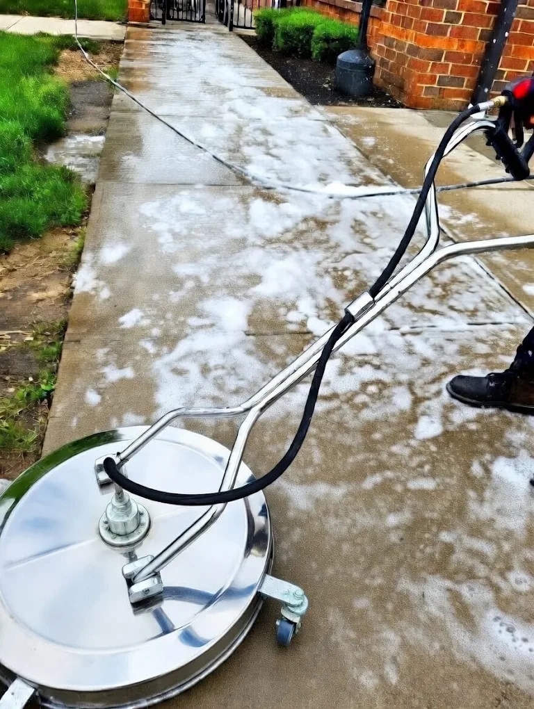 Surface cleaner in action